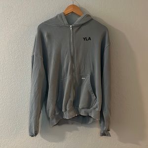YoungLA Monarch Zip-Up Hoodie Size Large